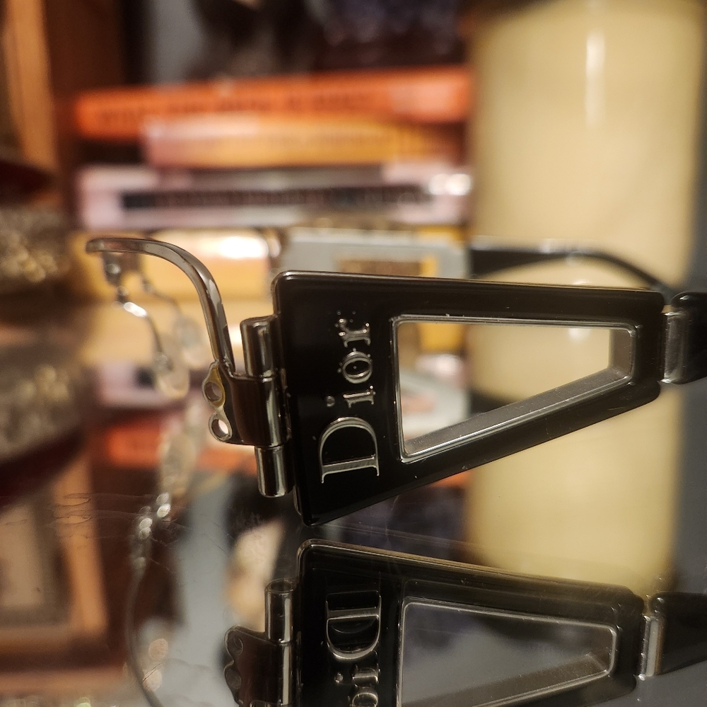 Dior Black Modern Glasses with Distinctive Branding